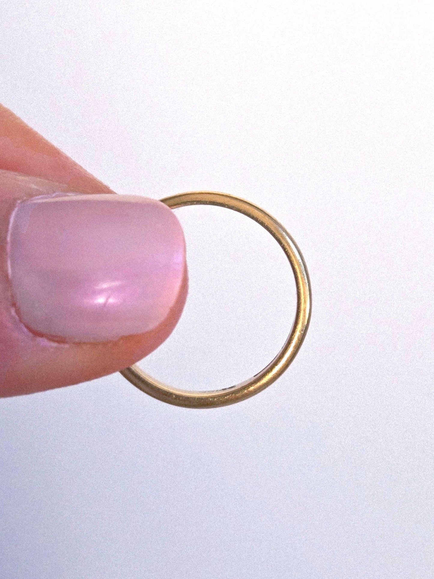 Vintage 10k Classic Gold Band Ring - Size 5.25