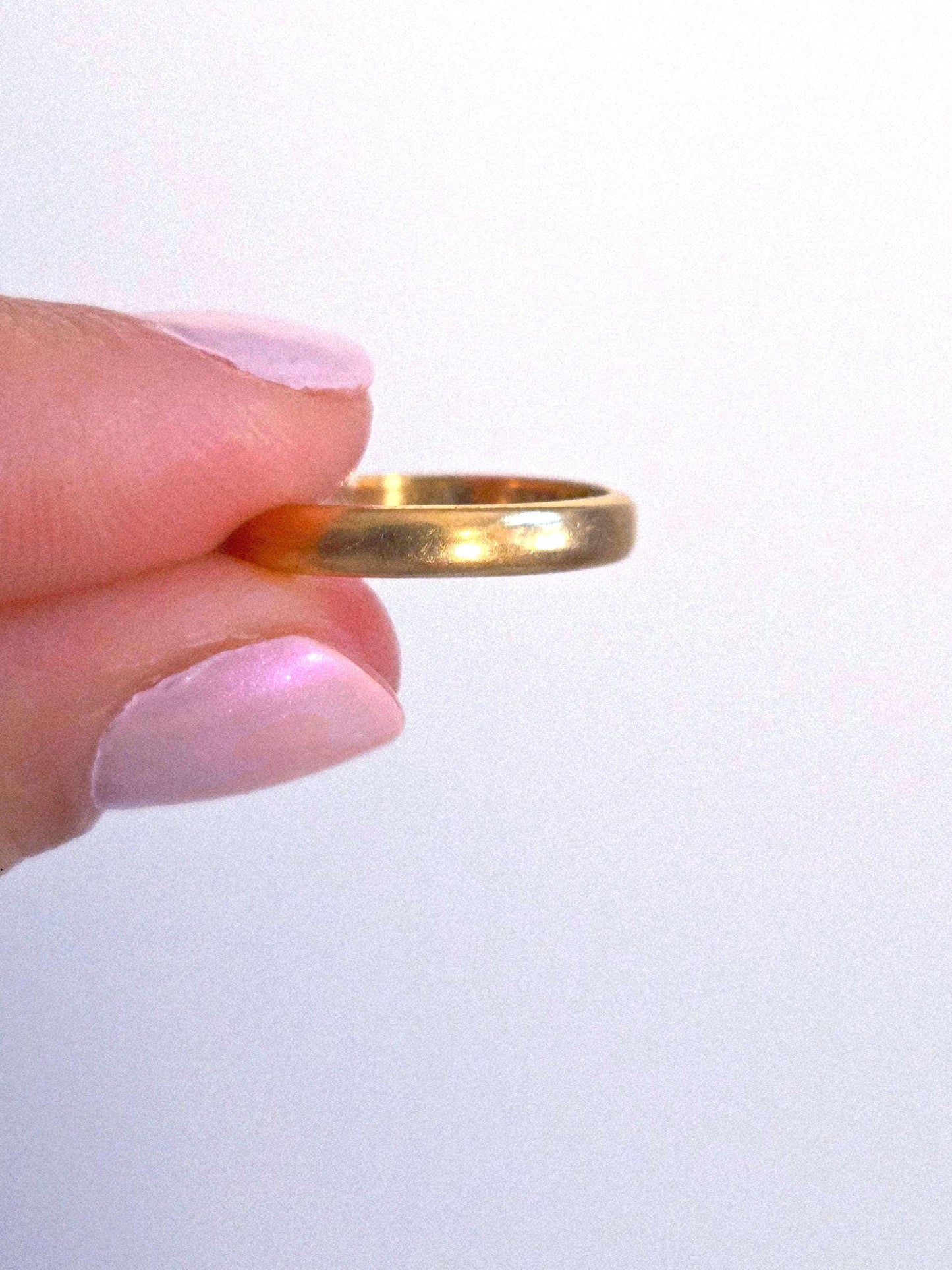 Vintage 10k Classic Gold Band Ring - Size 5.25