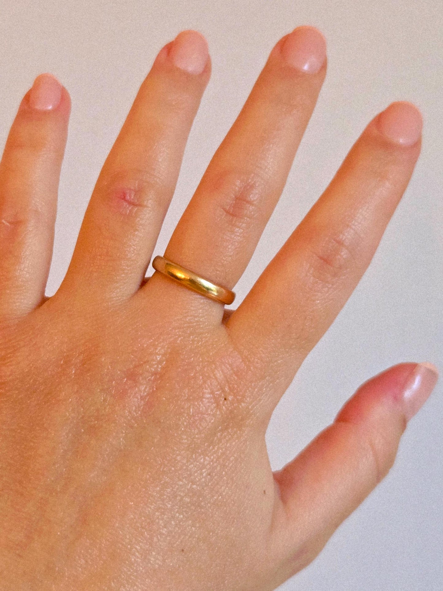 Vintage 14k Classic Gold Band Ring - Size 6.25
