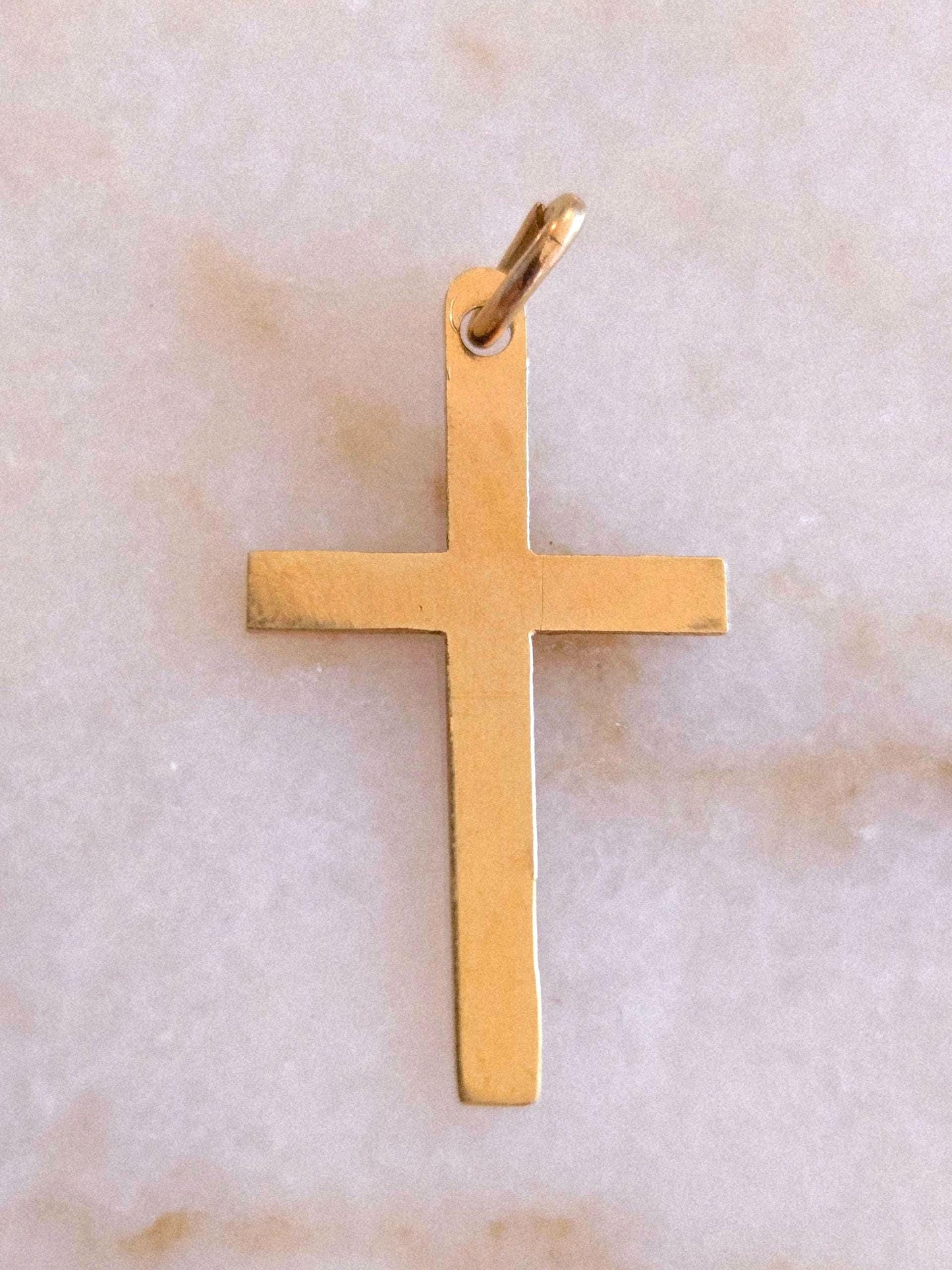 Vintage 10k Gold Cross Pendant Charm