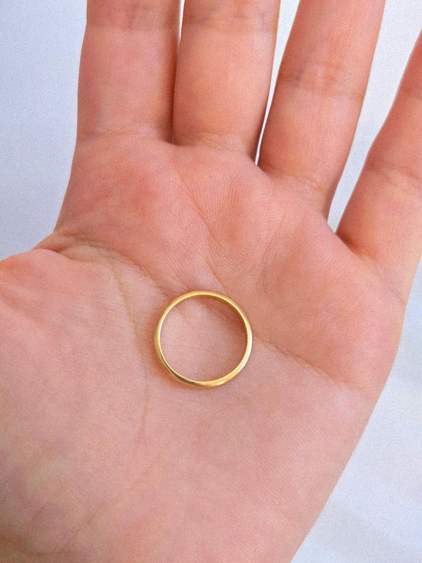 Vintage 10k Classic Gold Band Ring - Size 5.25
