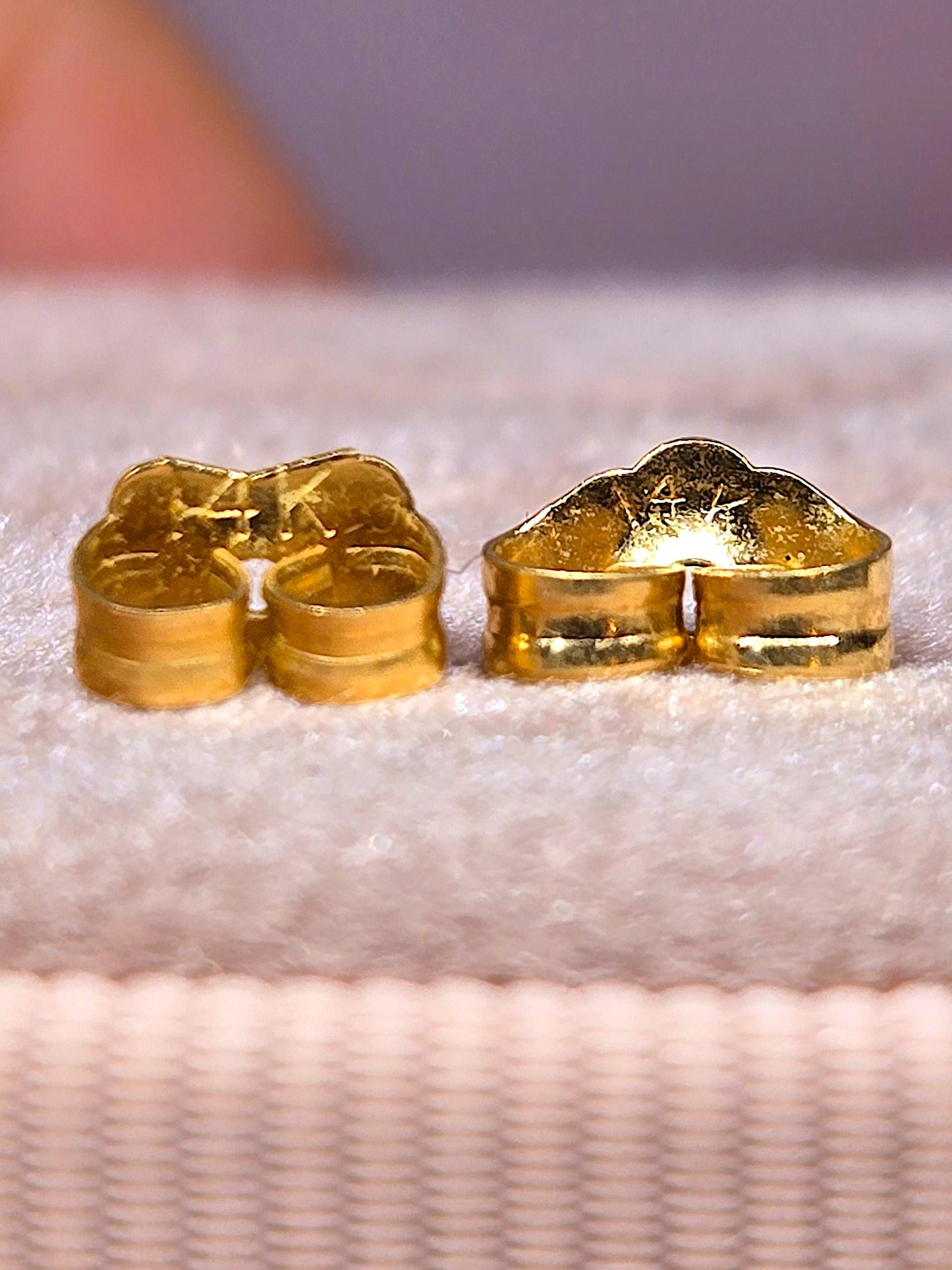 Vintage 1970's 18k 750 Solid Yellow Gold Pearl Earrings - Italian Hallmarks