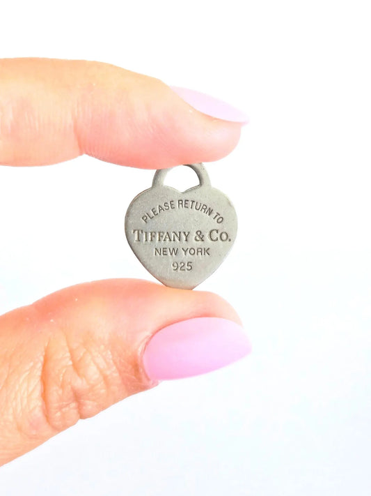 Return to Tiffany & Co New York Heart Tag Pendant 925 Sterling Silver