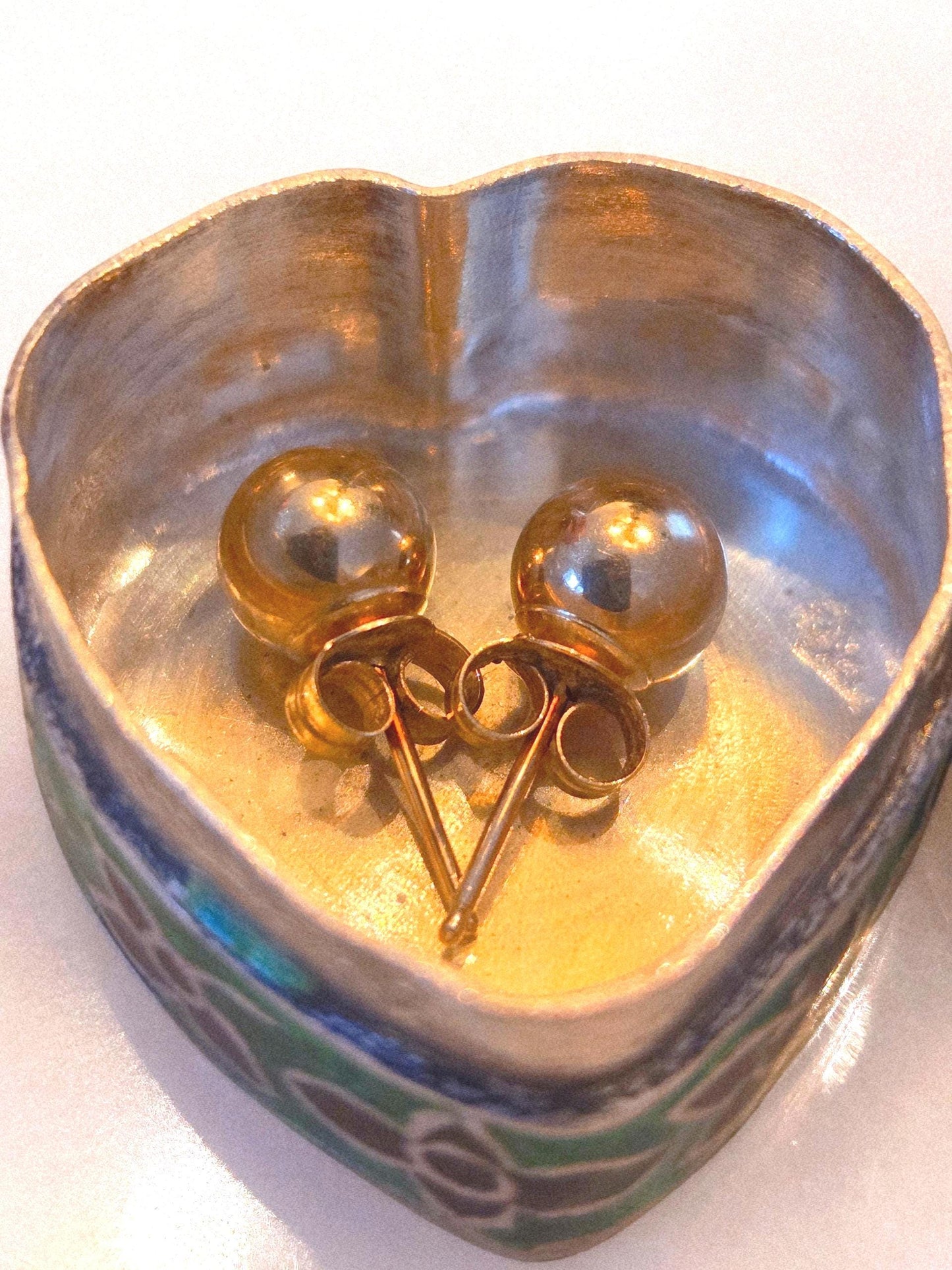 Vintage Heart Shaped Sterling Silver 925 Trinket Box - Keepsake Jewelry Box