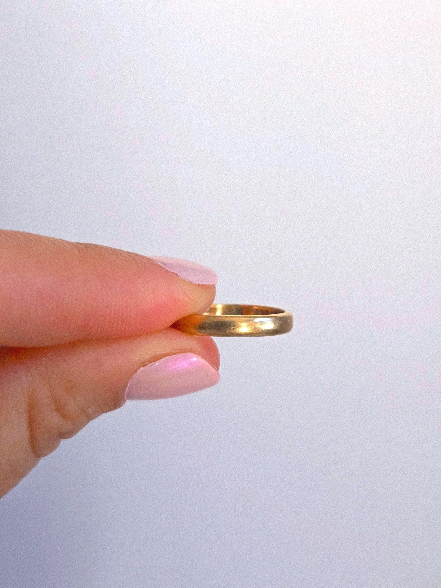 Vintage 10k Classic Gold Band Ring - Size 5.25