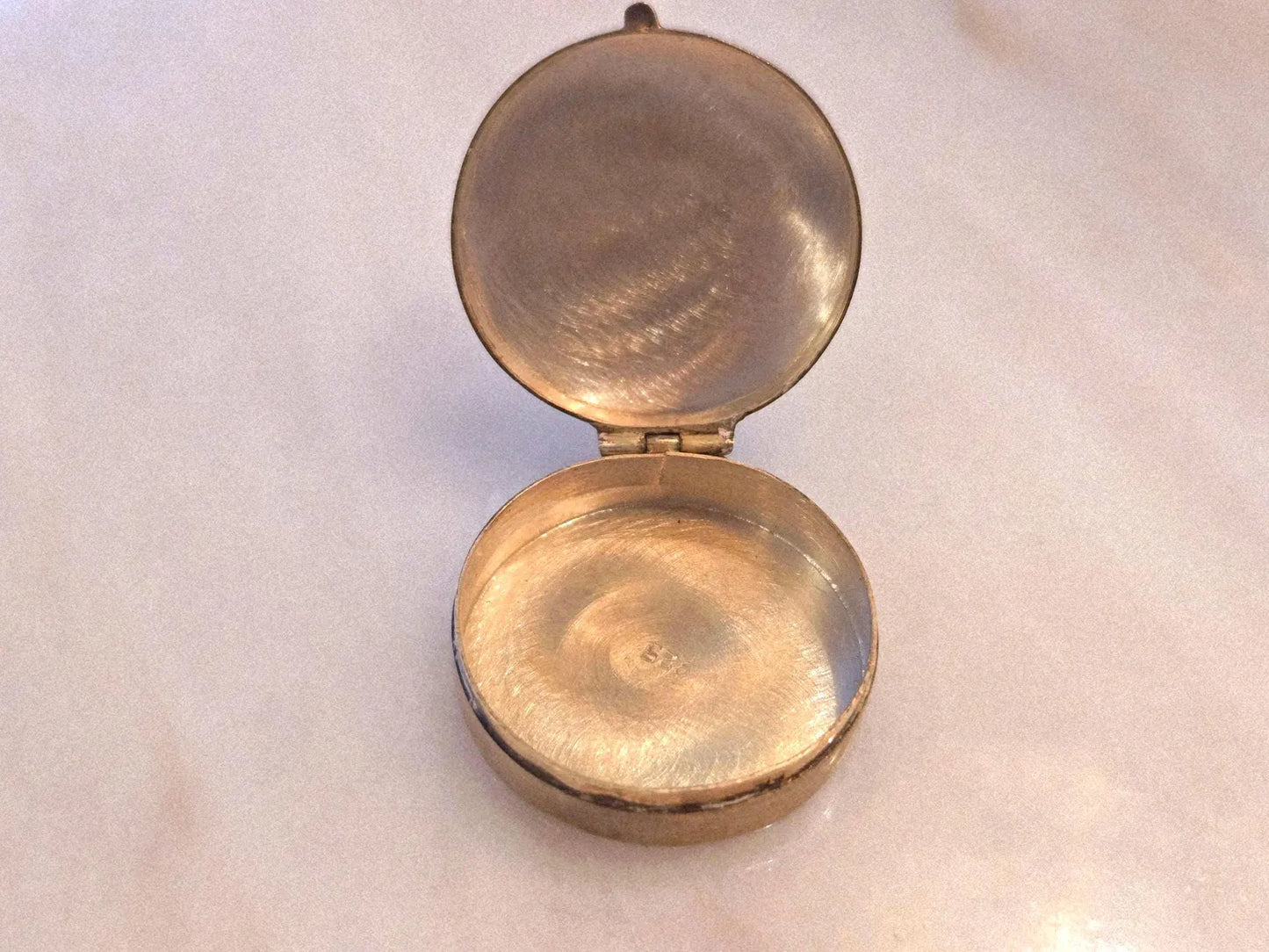 Vintage 1960s Shaped Sterling Silver 925 Trinket Box - Keepsake Jewelry Box