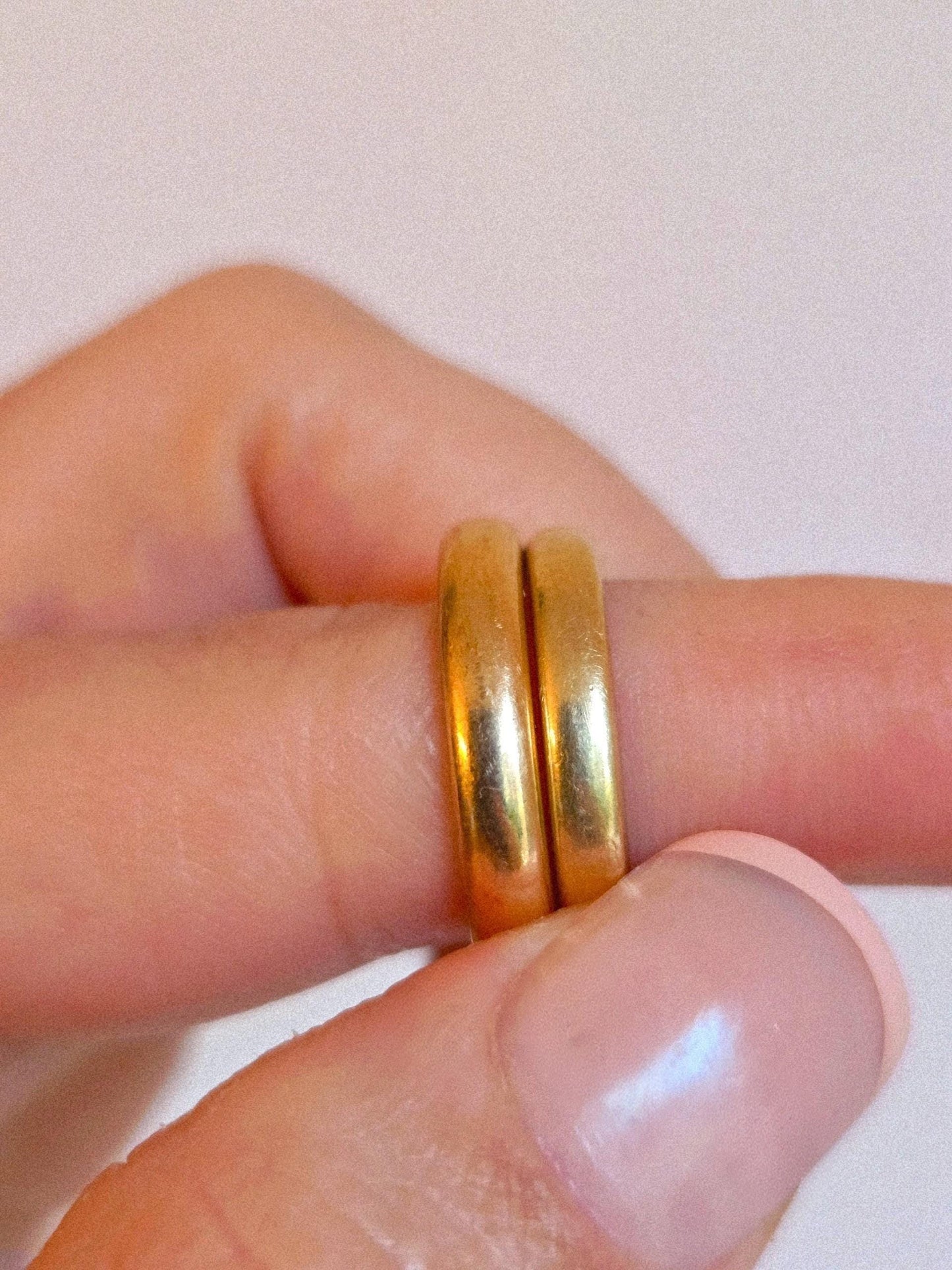Vintage 14k Classic Gold Band Ring - Size 6.25