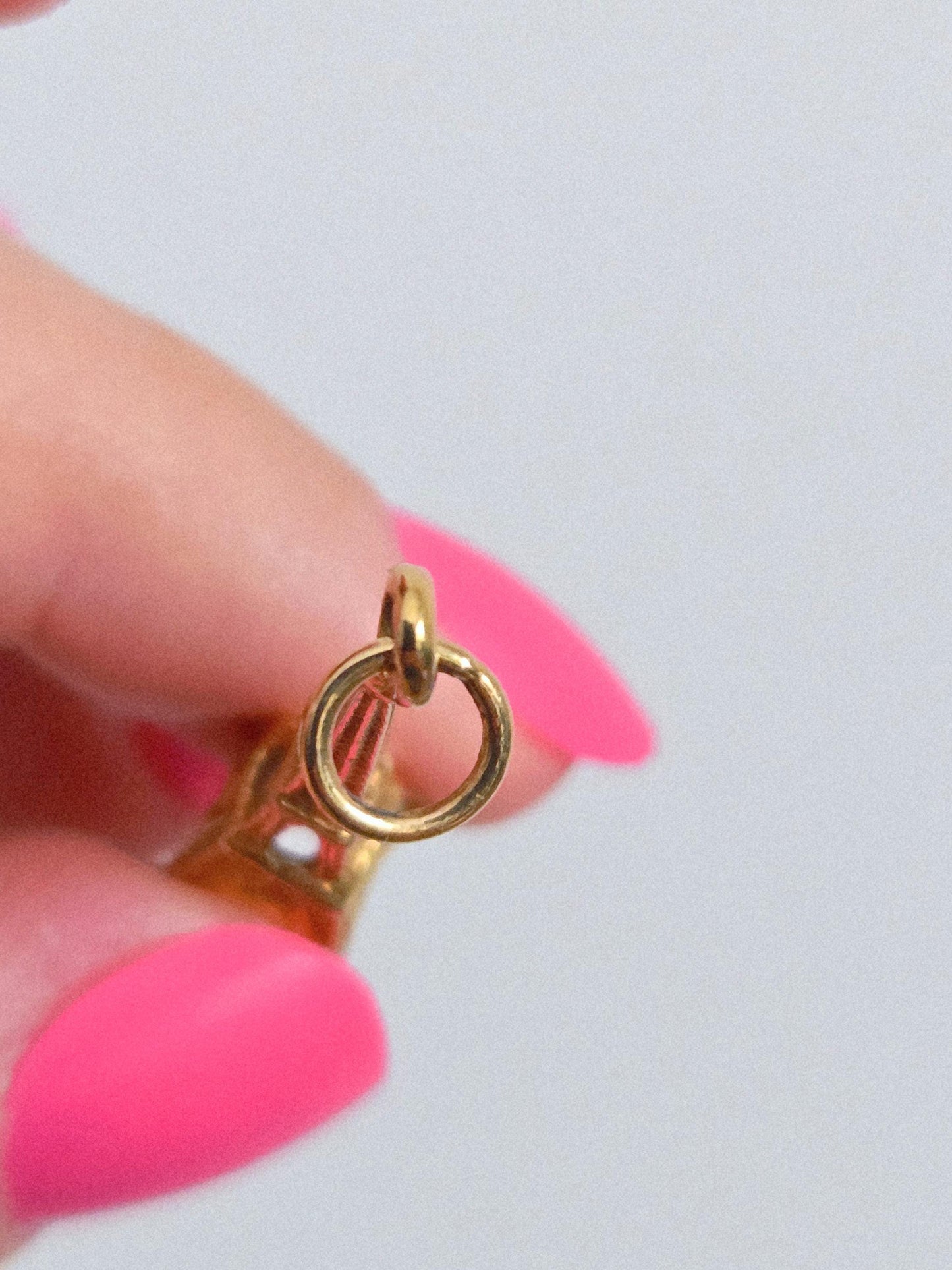 Vintage 9k Gold Paris Eiffel Tower Charm Pendant