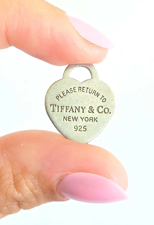 Return to Tiffany & Co New York Heart Tag Pendant 925 Sterling Silver