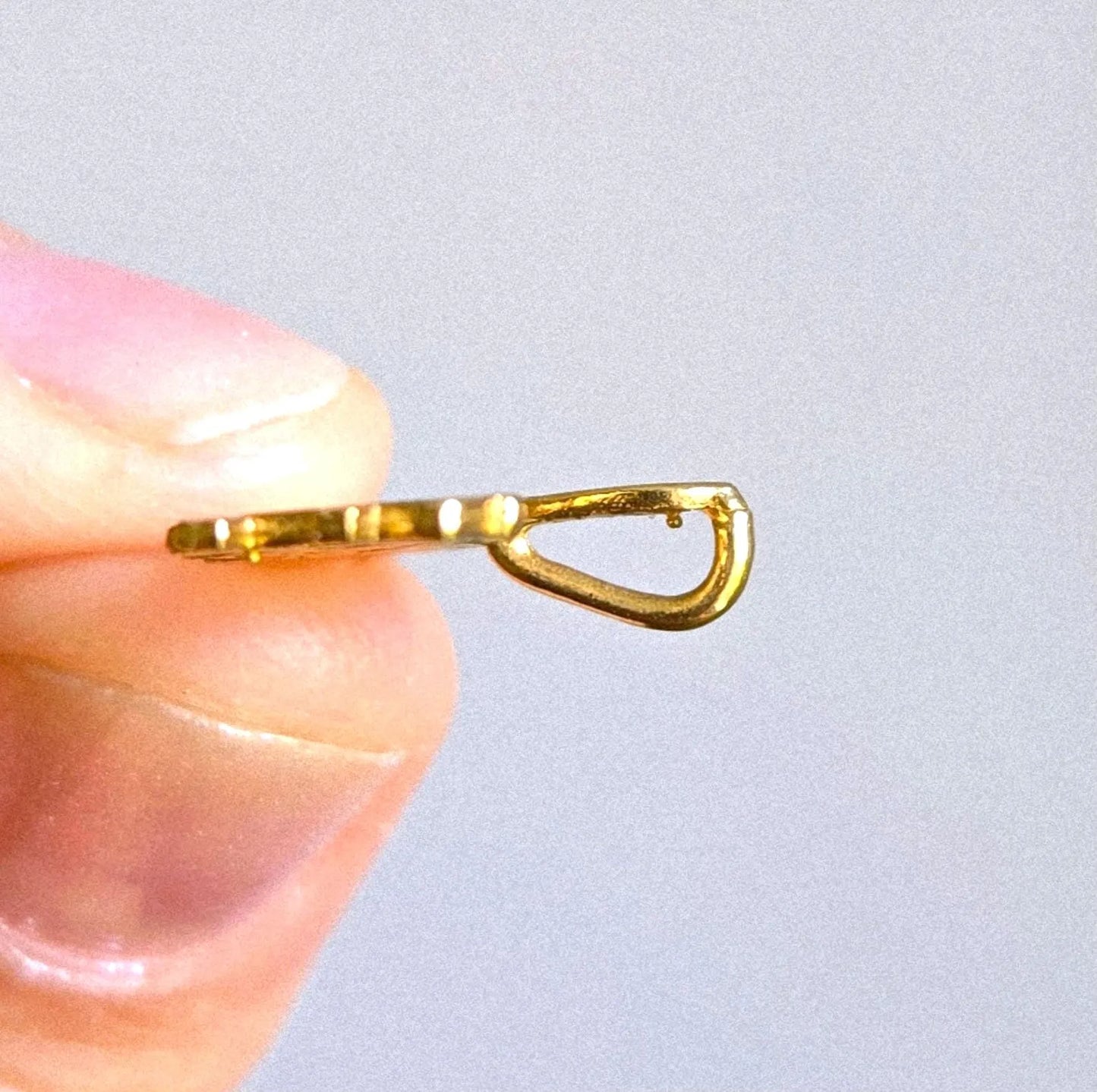Vintage 10k Gold KARATE Pendant Charm - Martial Arts, Sports