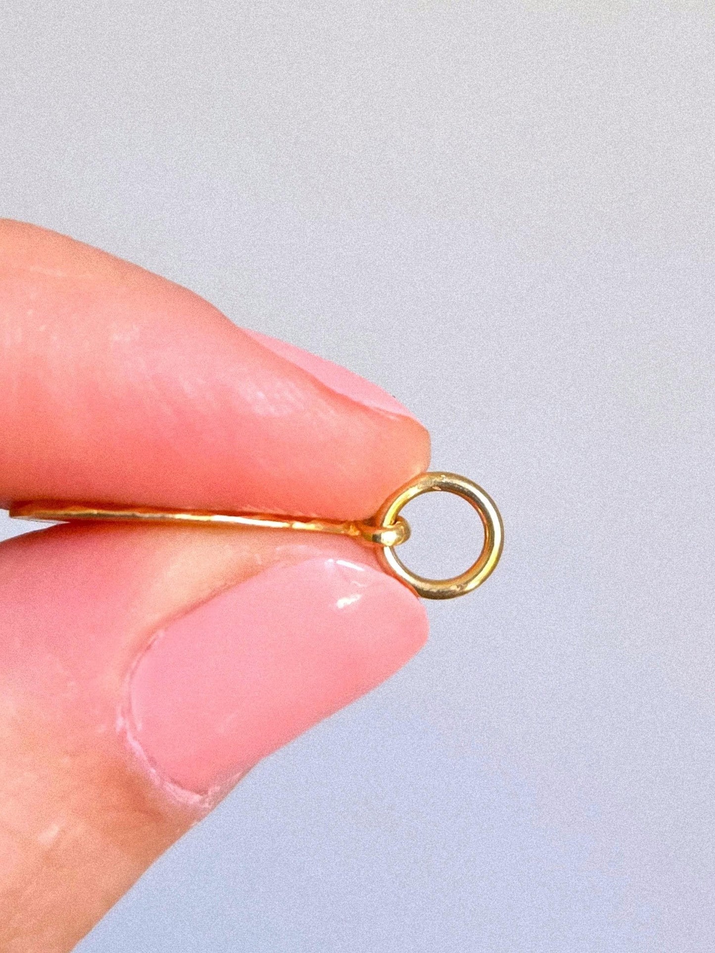 Vintage 10k Medic Alert Pendant Charm - Italian Hallmarks