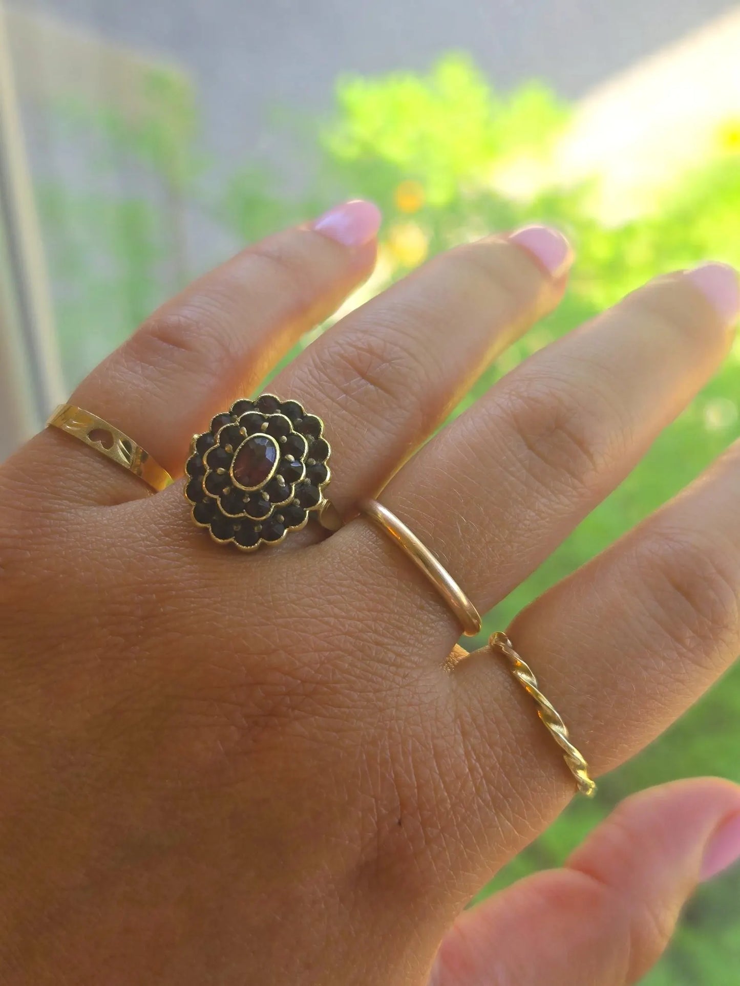 Vintage 10K Gold Heart Pinky Ring - Size 3.5, Dainty Ring