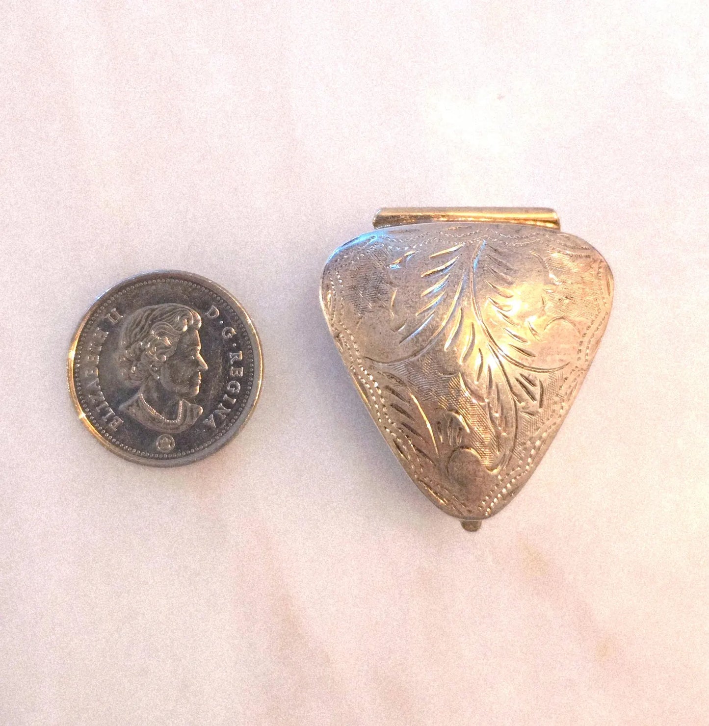 Vintage 1960s Sterling Silver 925 Trinket Box - Keepsake Jewelry Box