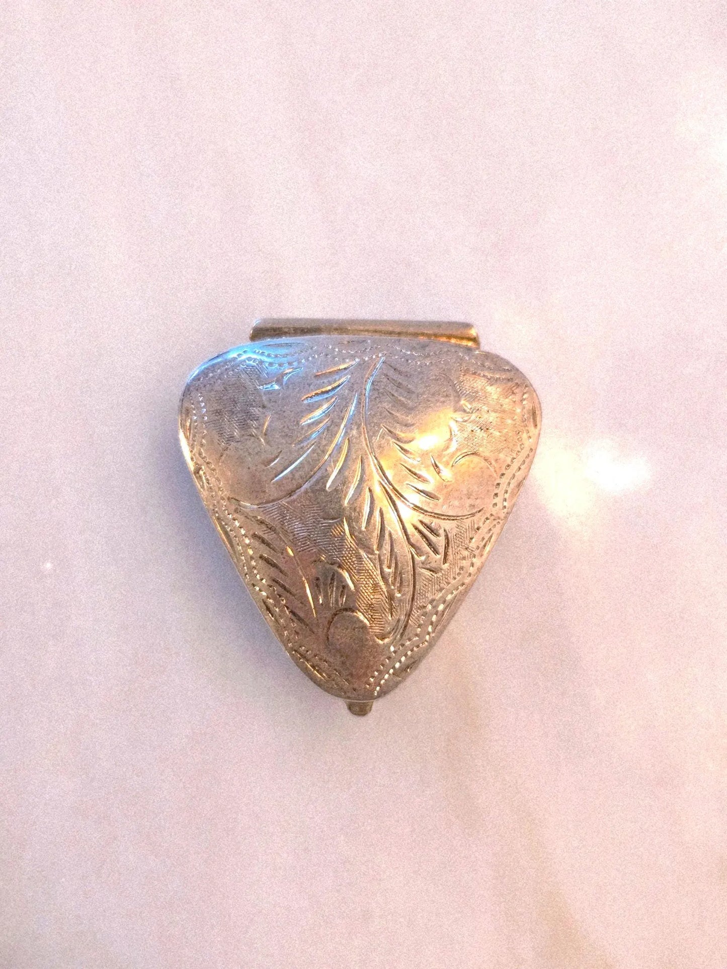 Vintage 1960s Sterling Silver 925 Trinket Box - Keepsake Jewelry Box
