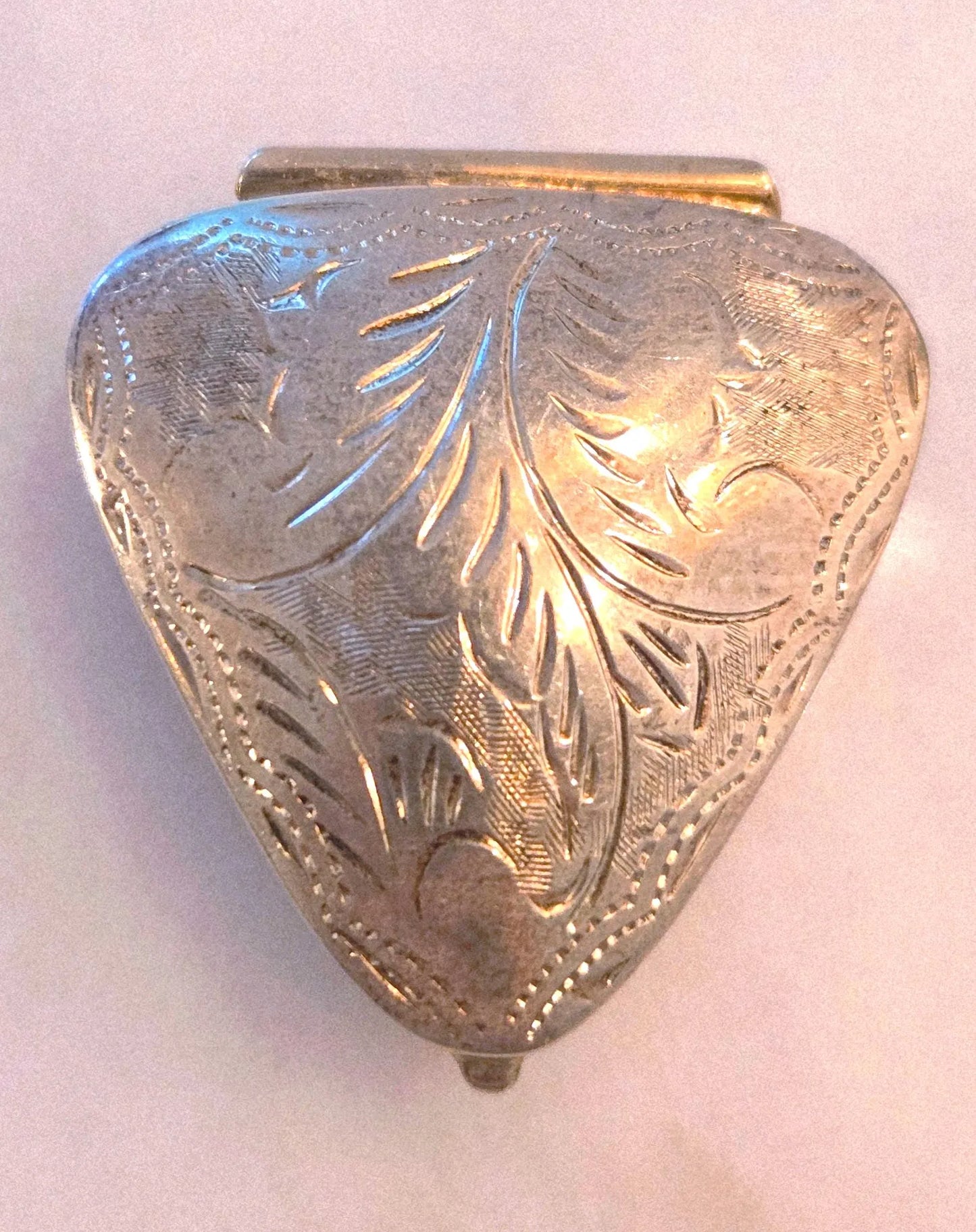 Vintage 1960s Sterling Silver 925 Trinket Box - Keepsake Jewelry Box